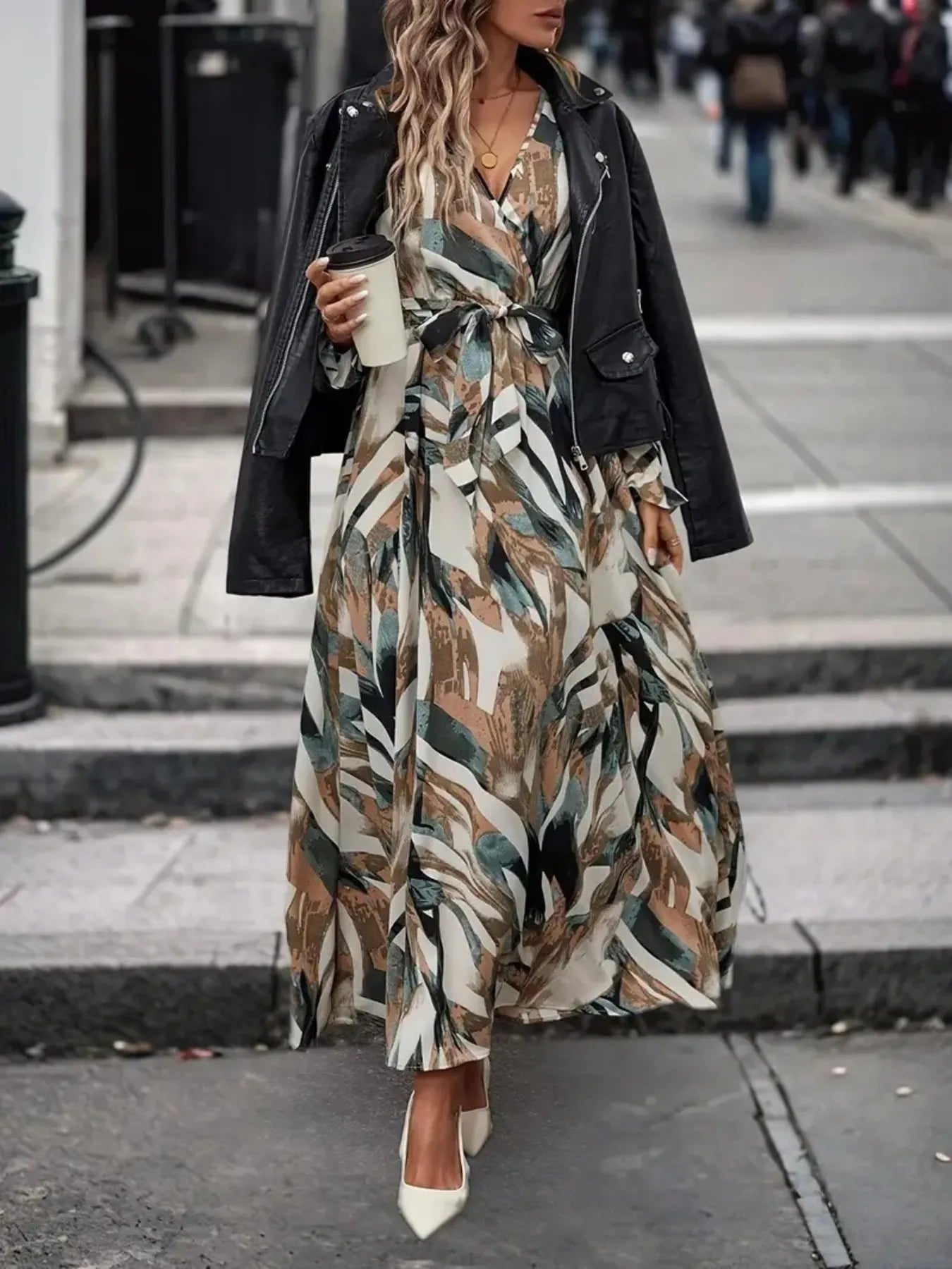 Long Sleeve Maxi Dress - The Nicole - Tayan Dress Co.
