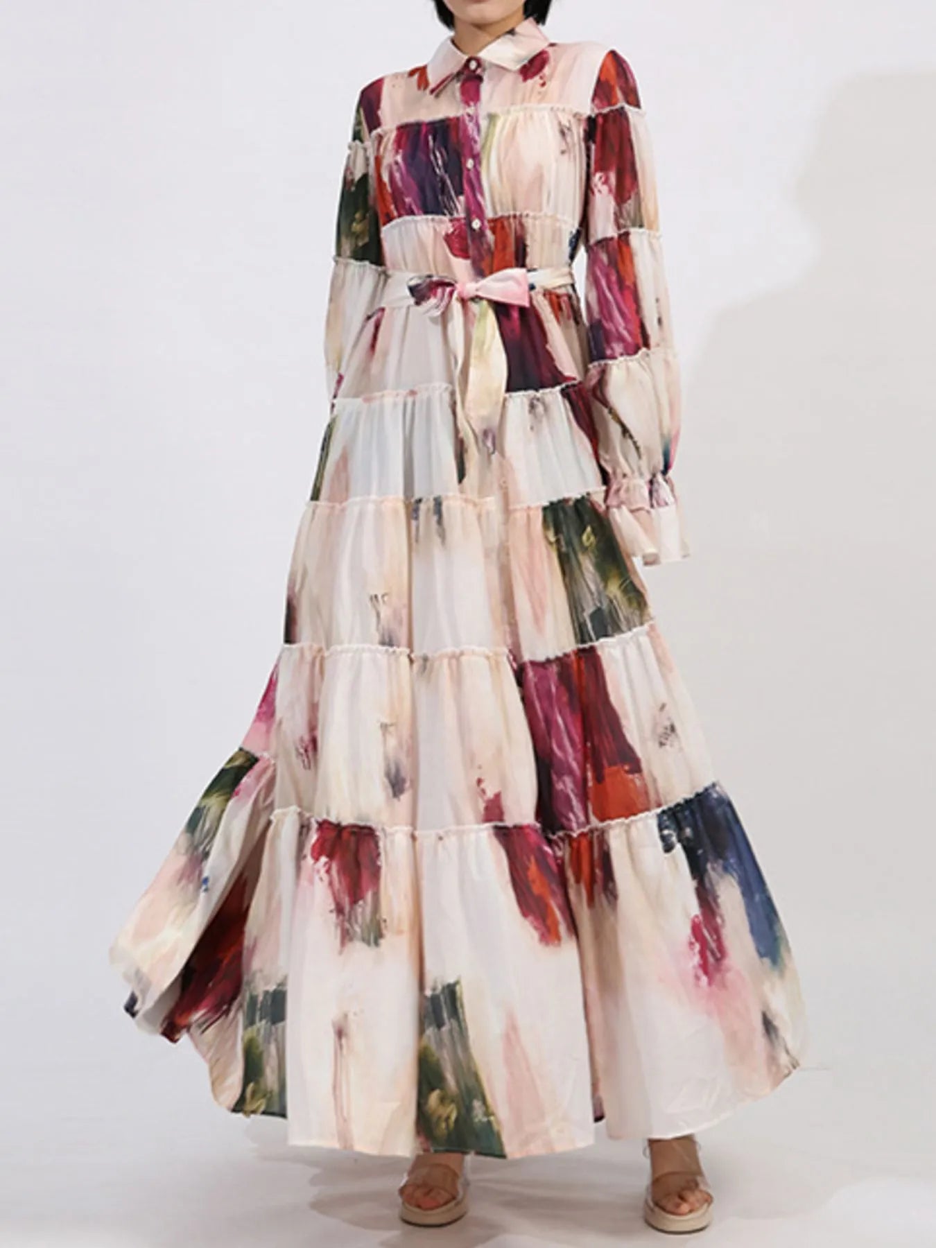Tie Waist Maxi Dress - The Nicole - Tayan Dress Co.
