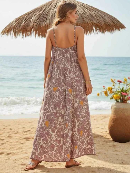 Round Neck Maxi Dress