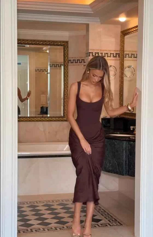 Square Neck Off-shoulder Women Dress