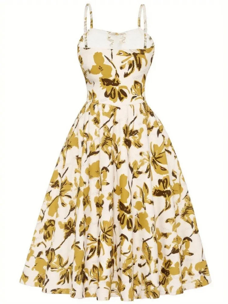 Spaghetti Strap Midi Dress