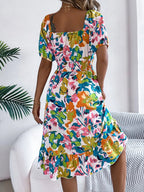 Short Sleeve Midi Dress - The Nicole - Tayan Dress Co.
