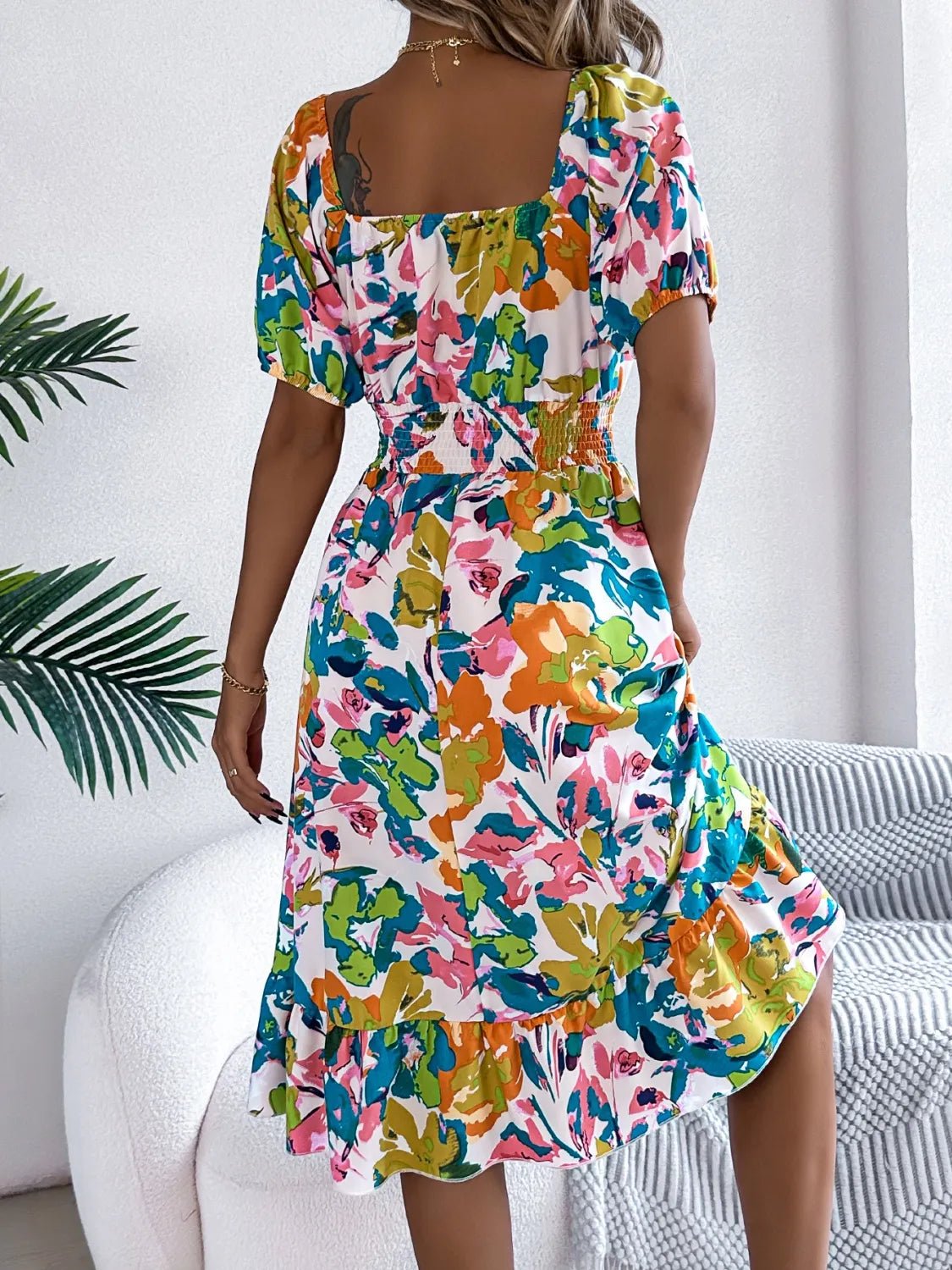 Short Sleeve Midi Dress - The Nicole - Tayan Dress Co.