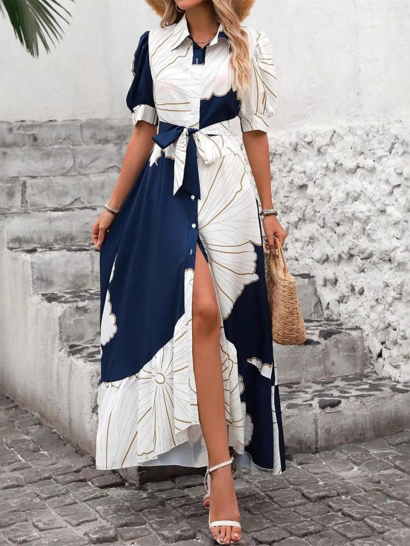 Maxi Shirt Dress - The Nicole - Tayan Dress Co.