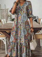 V - Neck Midi Dress - The Nicole - Tayan Dress Co.