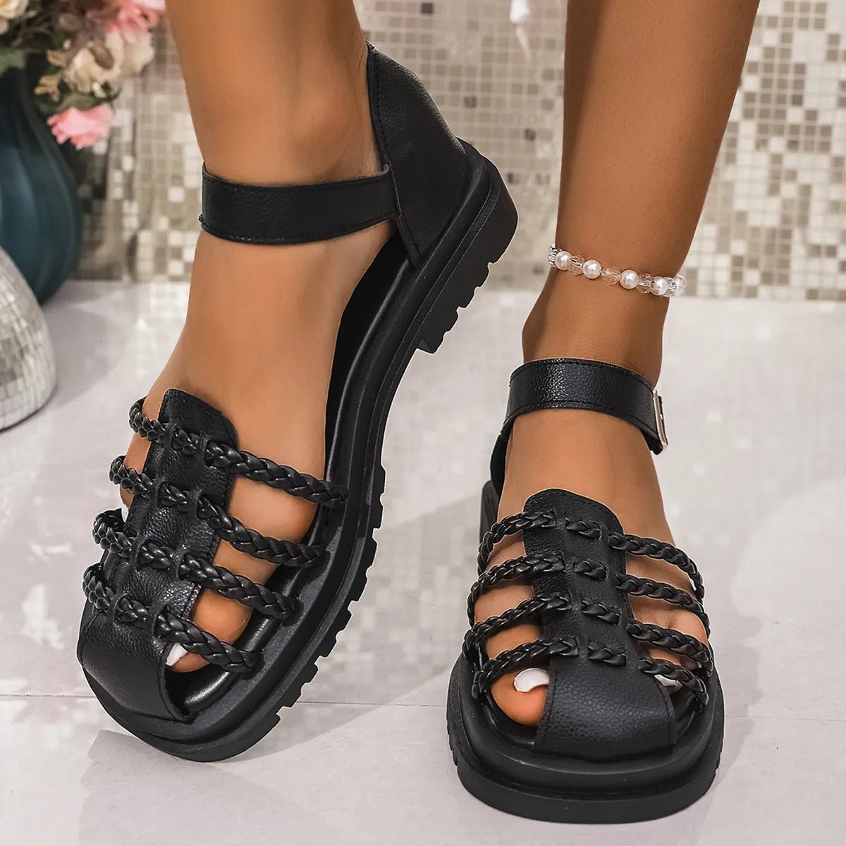 Ankle Strap Sandals - The Nicole - Tayan Dress Co.