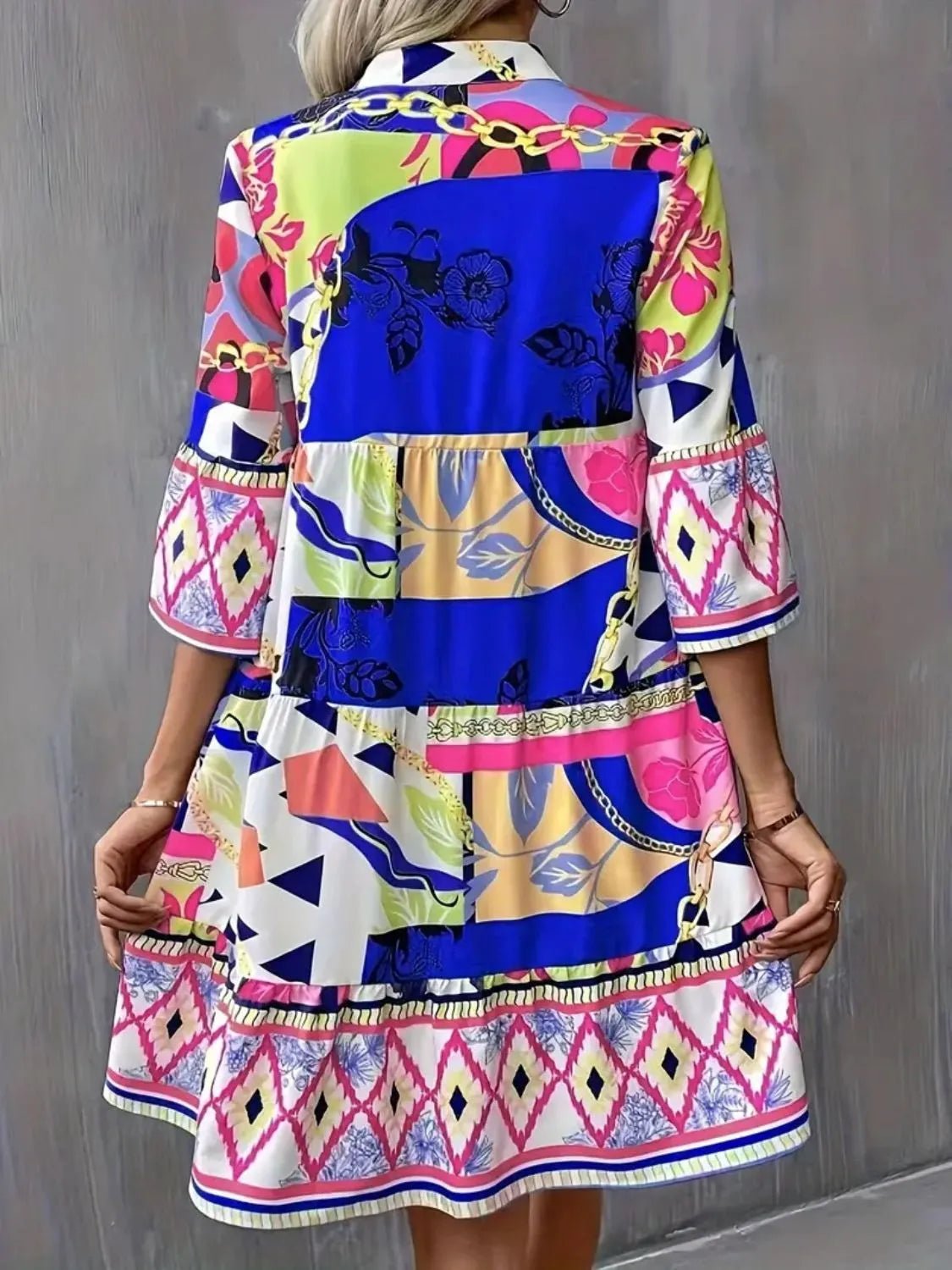 Mid Sleeve Dress - The Nicole - Tayan Dress Co.