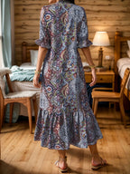 Ruffle Hem Midi Dress - The Nicole - Tayan Dress Co.