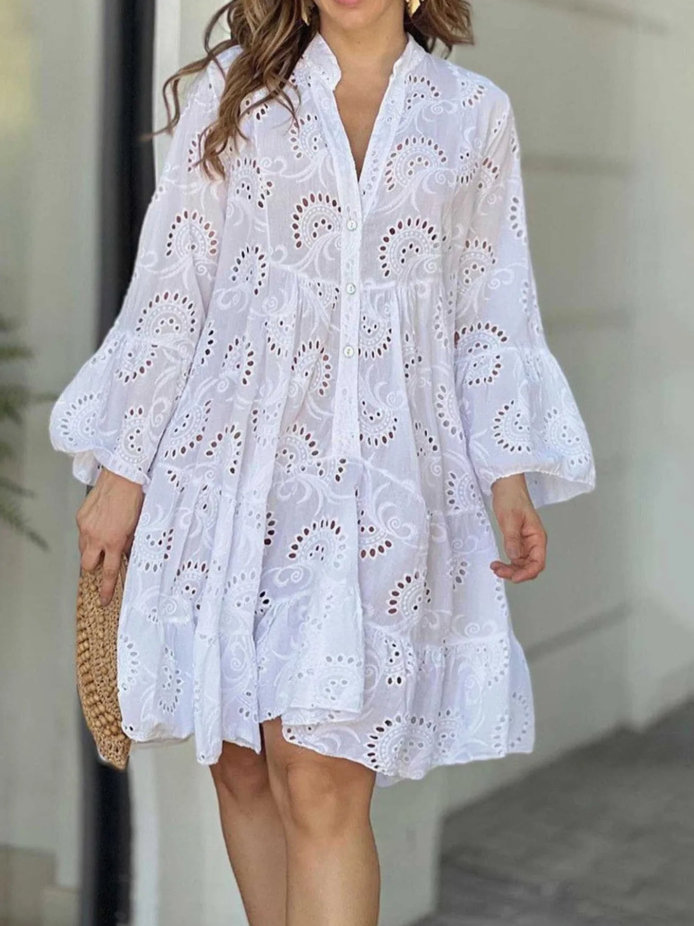 Ruffled Hem Dress - The Nicole - Tayan Dress Co.