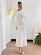 Flare Long Sleeve Dress