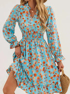 Long Sleeve Ruffle Dress - The Nicole - Tayan Dress Co.