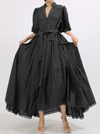 Mid Sleeve Maxi Dress - The Nicole - Tayan Dress Co.
