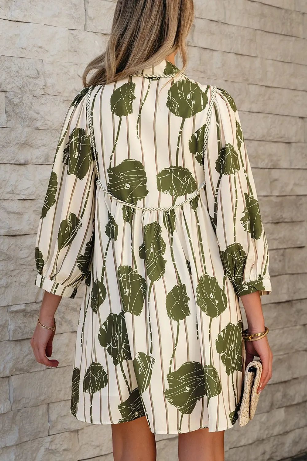 Tie Neck Sleeve Dress - The Nicole - Tayan Dress Co.