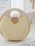 Braided Round Handbag - The Nicole - Tayan Dress Co.
