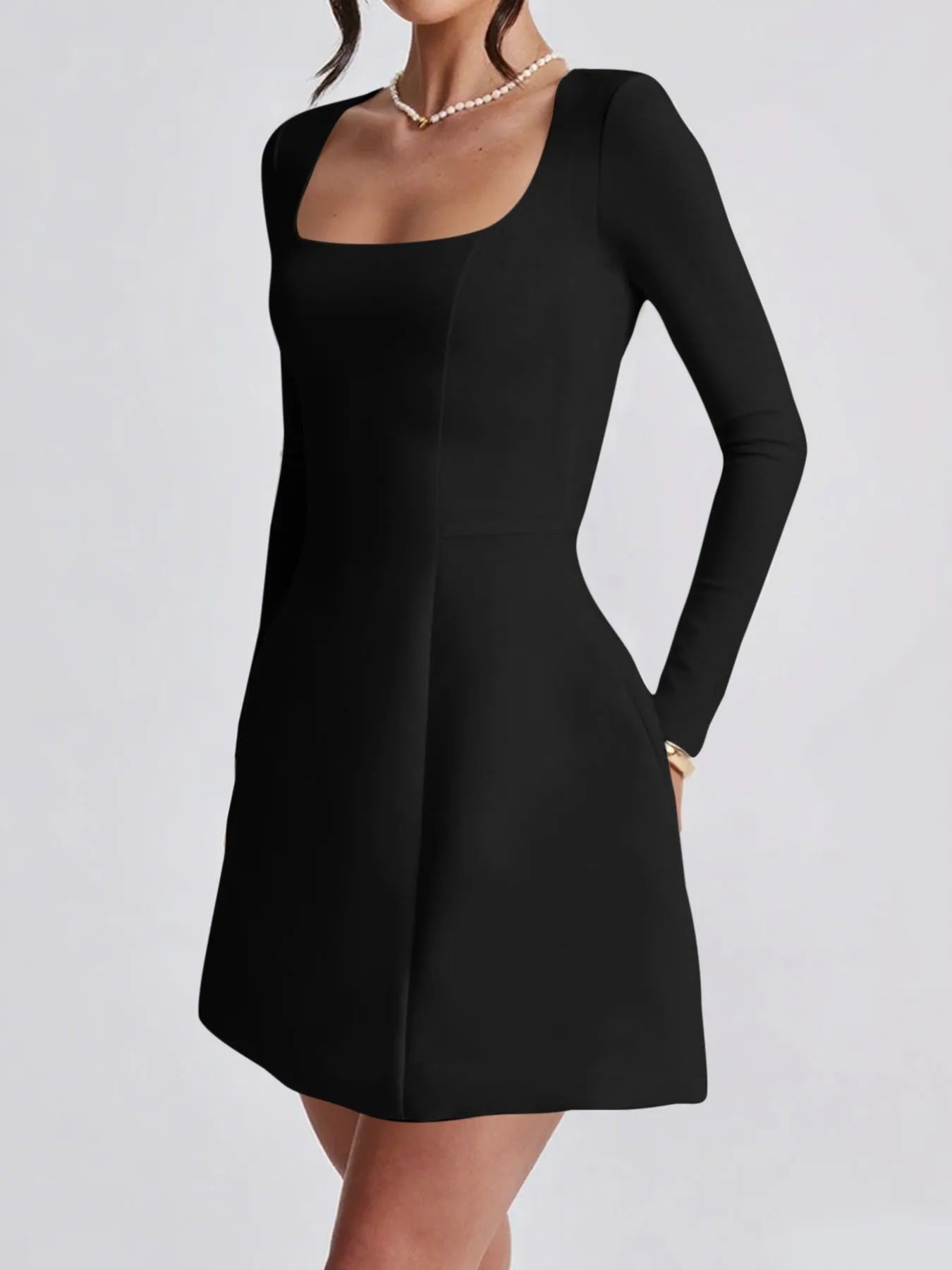 Long Sleeve Mini Dress - The Nicole - Tayan Dress Co.
