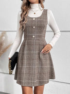 Plaid Strap Dress - The Nicole - Tayan Dress Co.