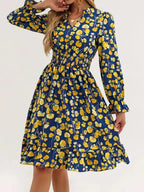 Long Sleeve Ruffle Dress - The Nicole - Tayan Dress Co.