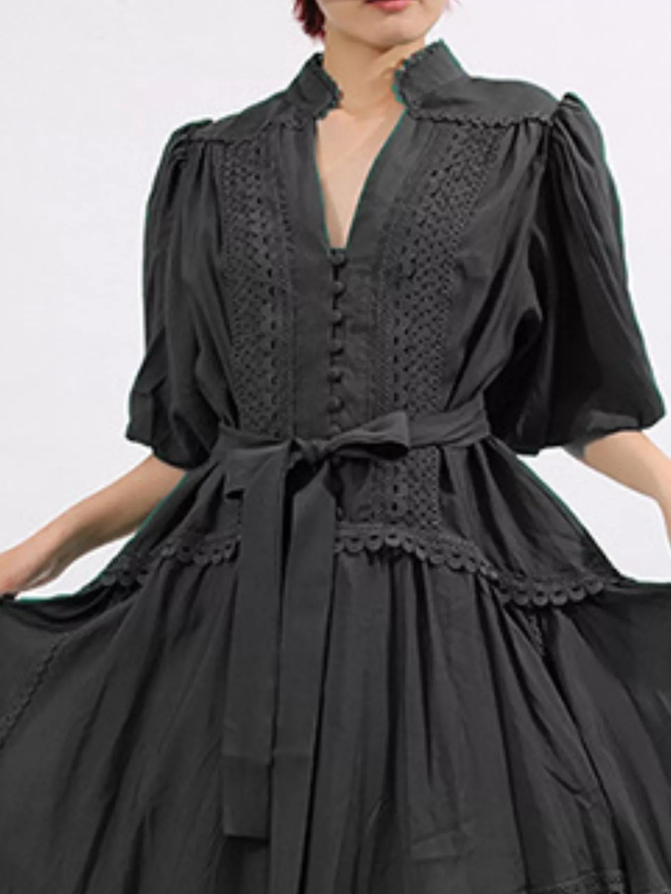 Mid Sleeve Maxi Dress - The Nicole - Tayan Dress Co.