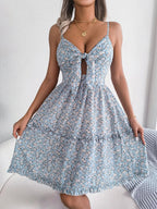 Floral Spaghetti Strap Mini Dress - TNT Dress Co.