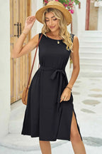 Round Neck Sleeveless Dress