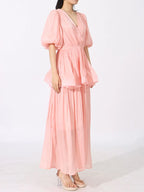 Mid Sleeve Maxi Dress - The Nicole - Tayan Dress Co.