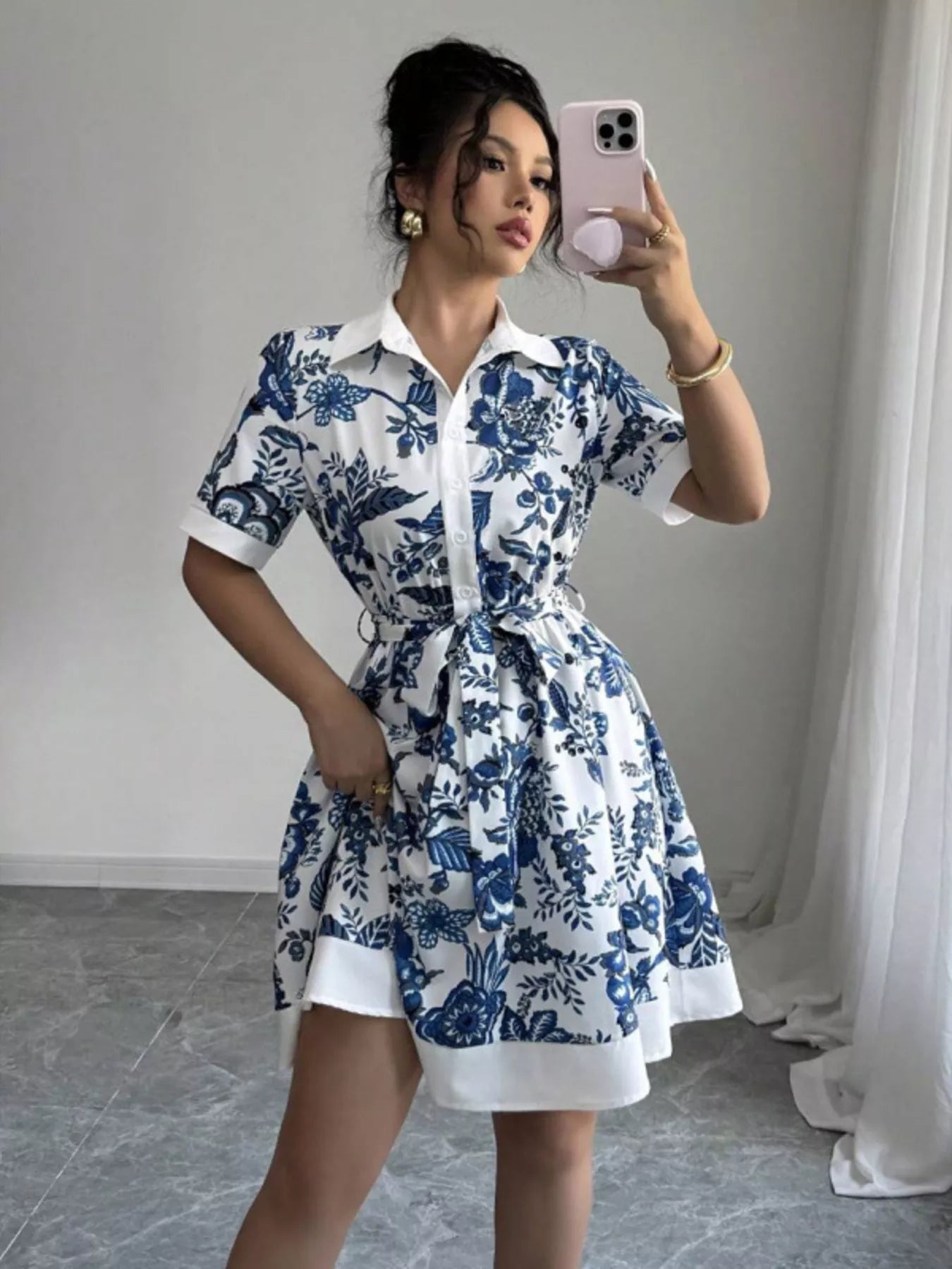 Button - Front Shirt Dress - The Nicole - Tayan Dress Co.