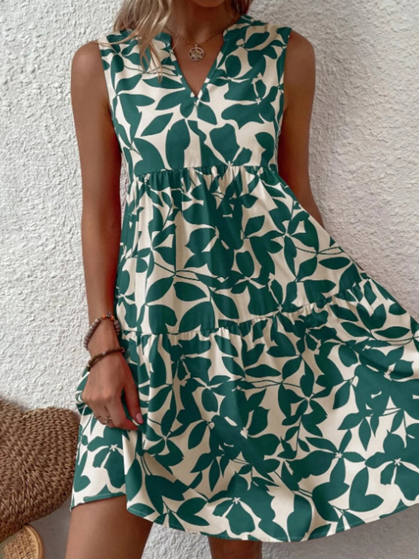 V - Neck Sleeveless Dress - The Nicole - Tayan Dress Co.