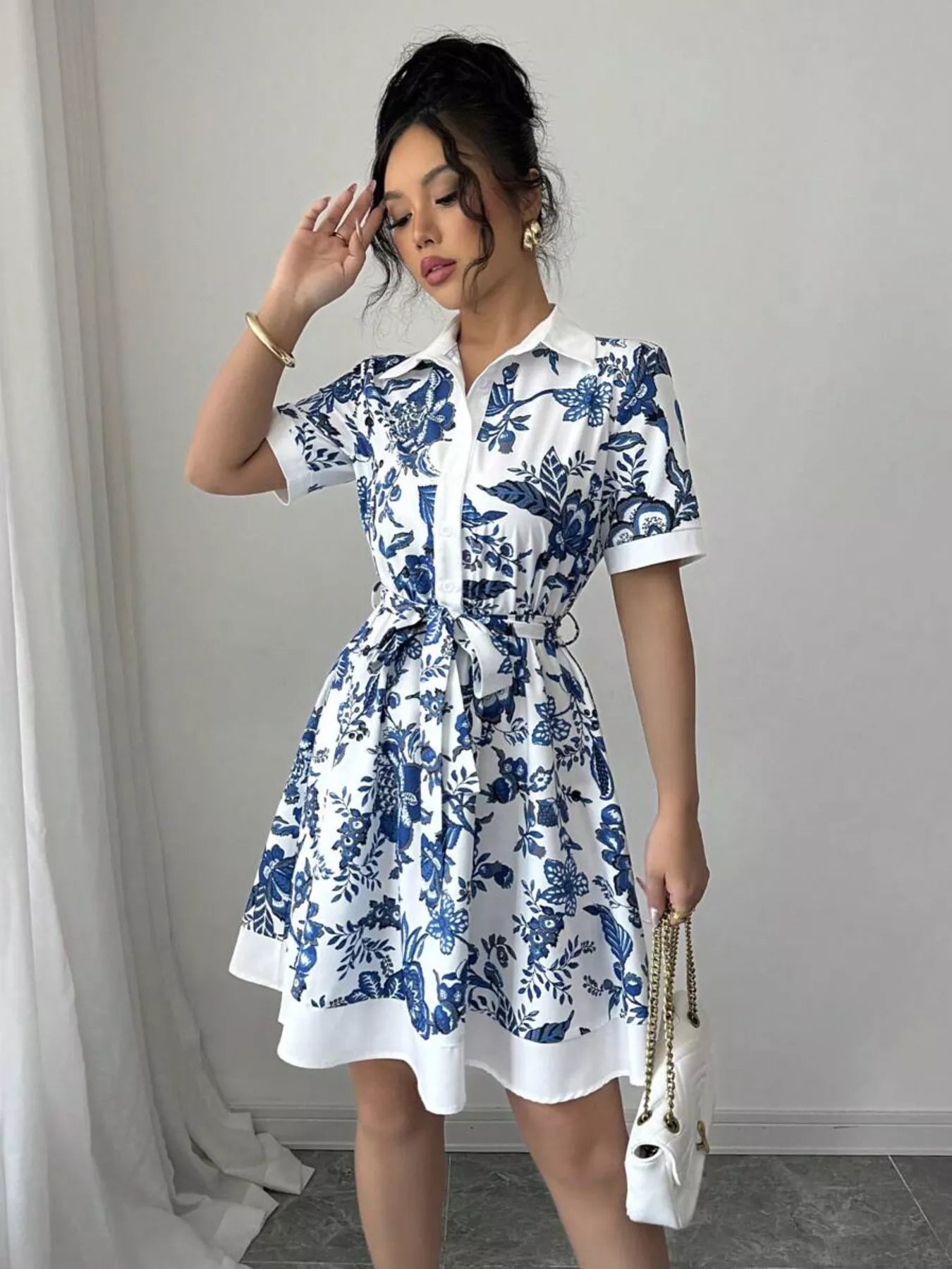Button - Front Shirt Dress - The Nicole - Tayan Dress Co.