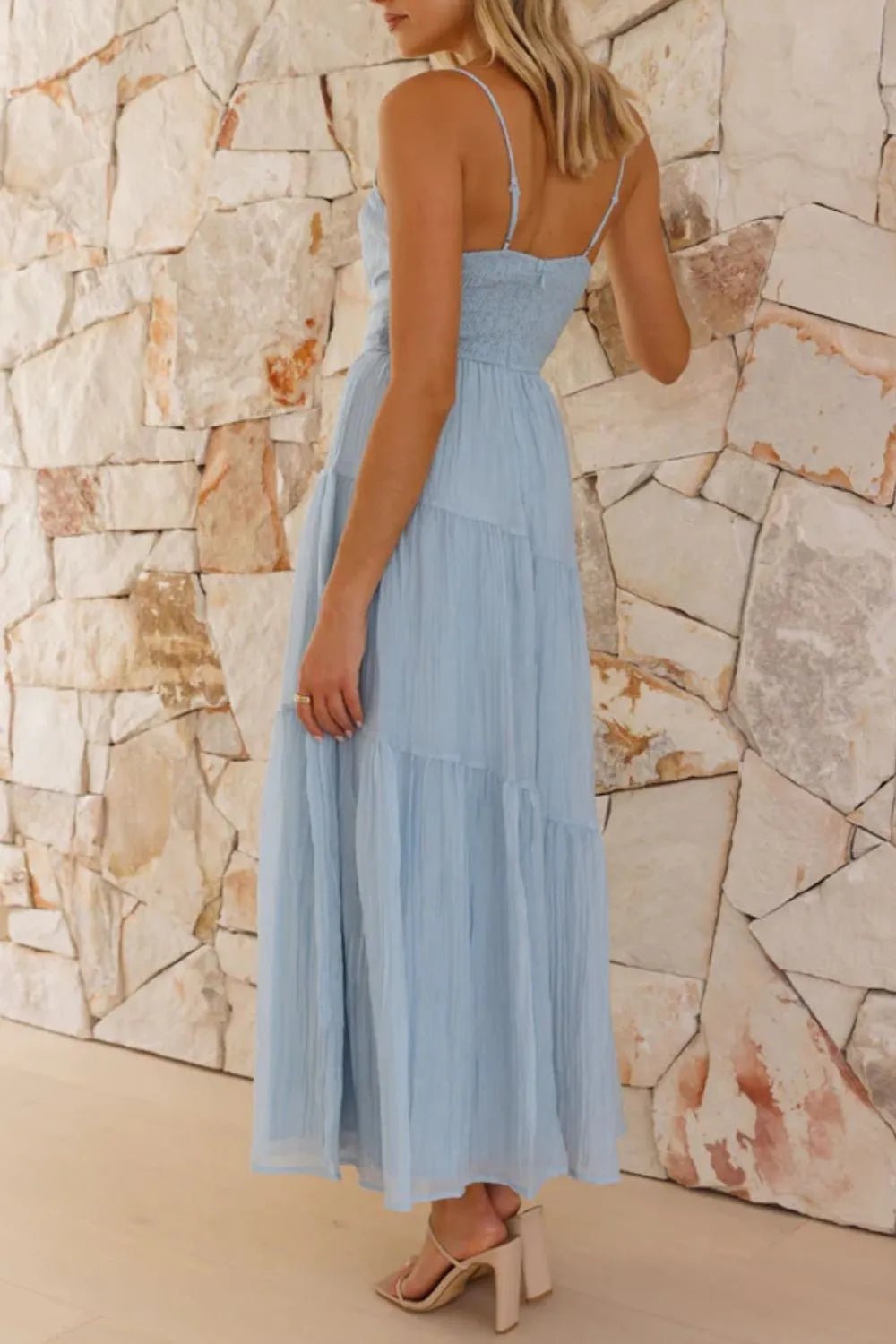 Smocked Back Midi Cami Dress - TNT Dress Co.