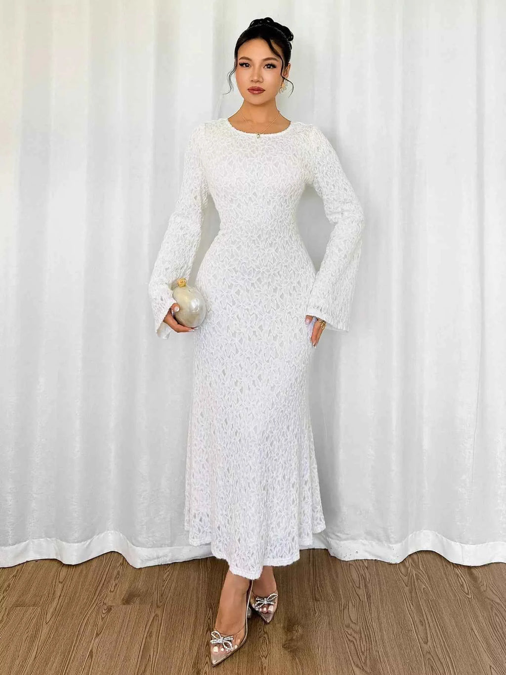 Flare Long Sleeve Dress