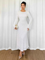 Flare Long Sleeve Dress