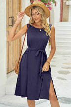 Round Neck Sleeveless Dress