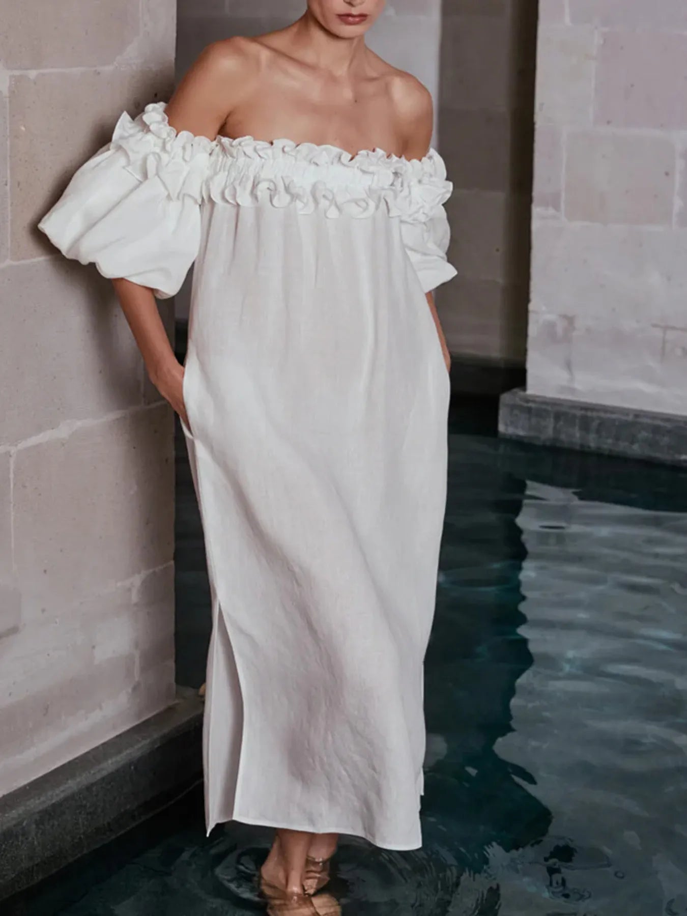 Off - Shoulder Dress - The Nicole - Tayan Dress Co.