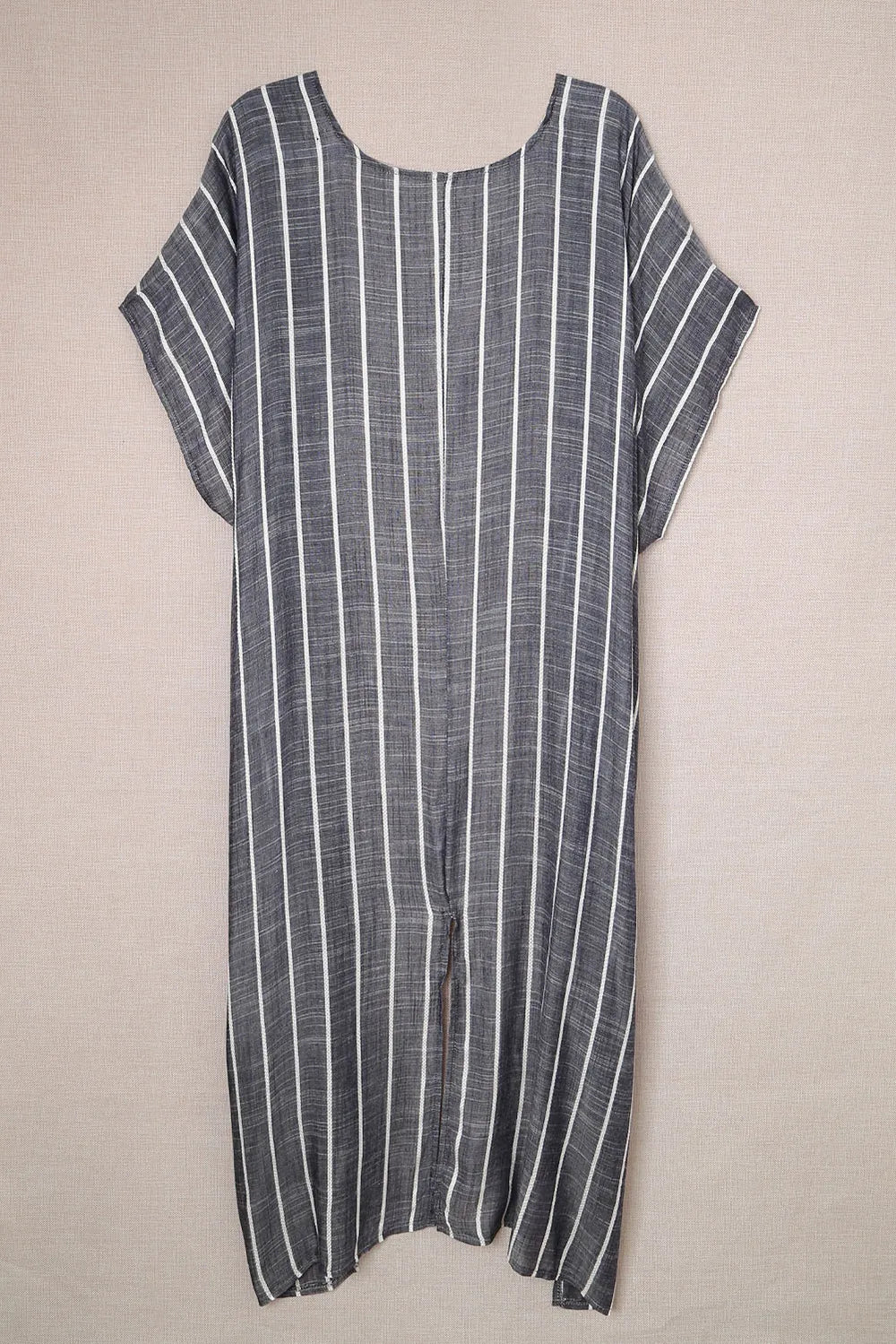Striped Open Front Longline Cover Up - TNT Dress Co.