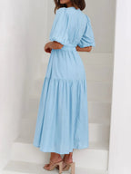 V - Neck Midi Dress - The Nicole - Tayan Dress Co.