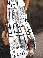 Maxi Dress with Side Slit - The Nicole - Tayan Dress Co.