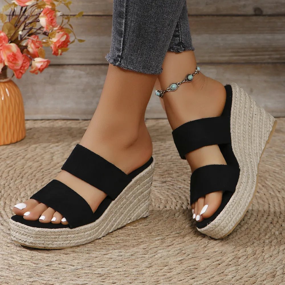 Platform Wedge Sandals - The Nicole - Tayan Dress Co.