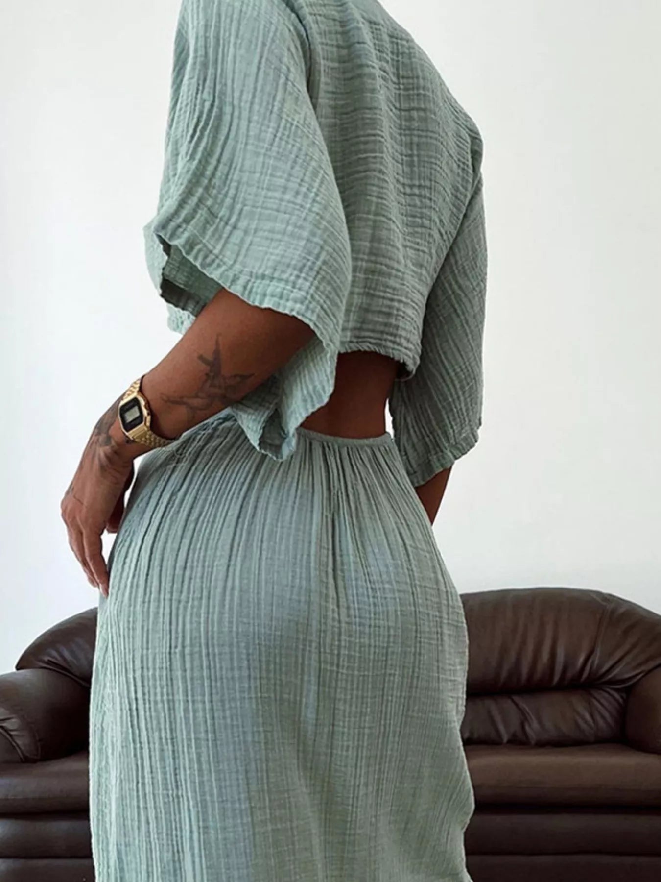 Tie Front Maxi Dress - The Nicole - Tayan Dress Co.