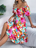 Short Sleeve Midi Dress - The Nicole - Tayan Dress Co.