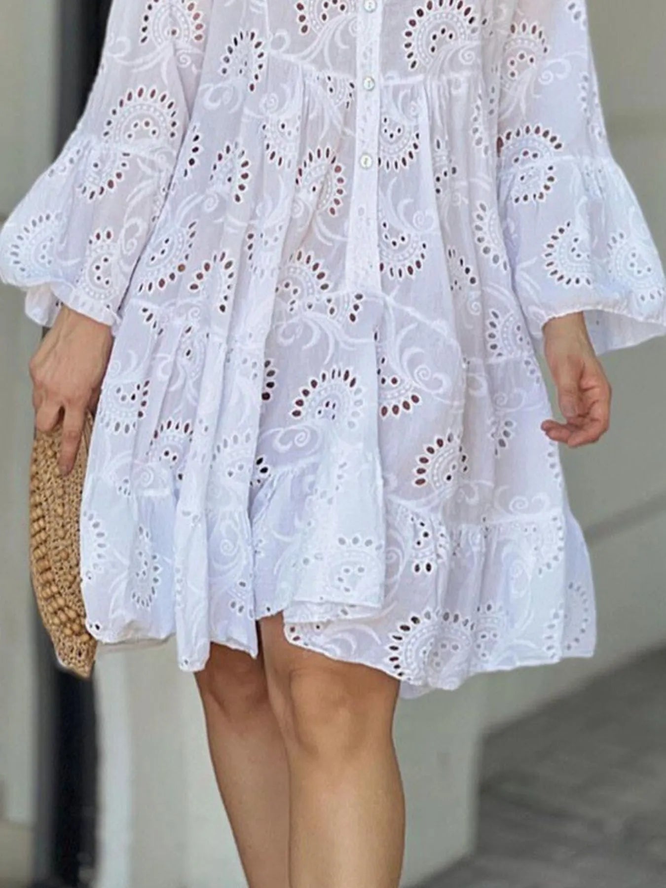 Ruffled Hem Dress - The Nicole - Tayan Dress Co.