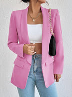 Shawl Collar Long Sleeve Blazer - TNT Dress Co.