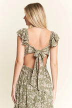 Ruffle Sleeve Tiered Maxi Dress - TNT Dress Co.