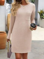 Striped Long Sleeve Mini Dress - TNT Dress Co.