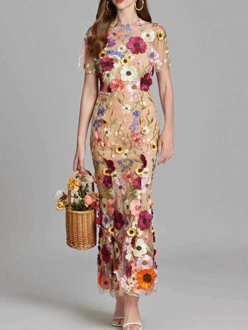 Floral Embroidered Dress