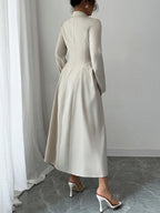 Button Down Long Sleeve Dress - The Nicole - Tayan Dress Co.