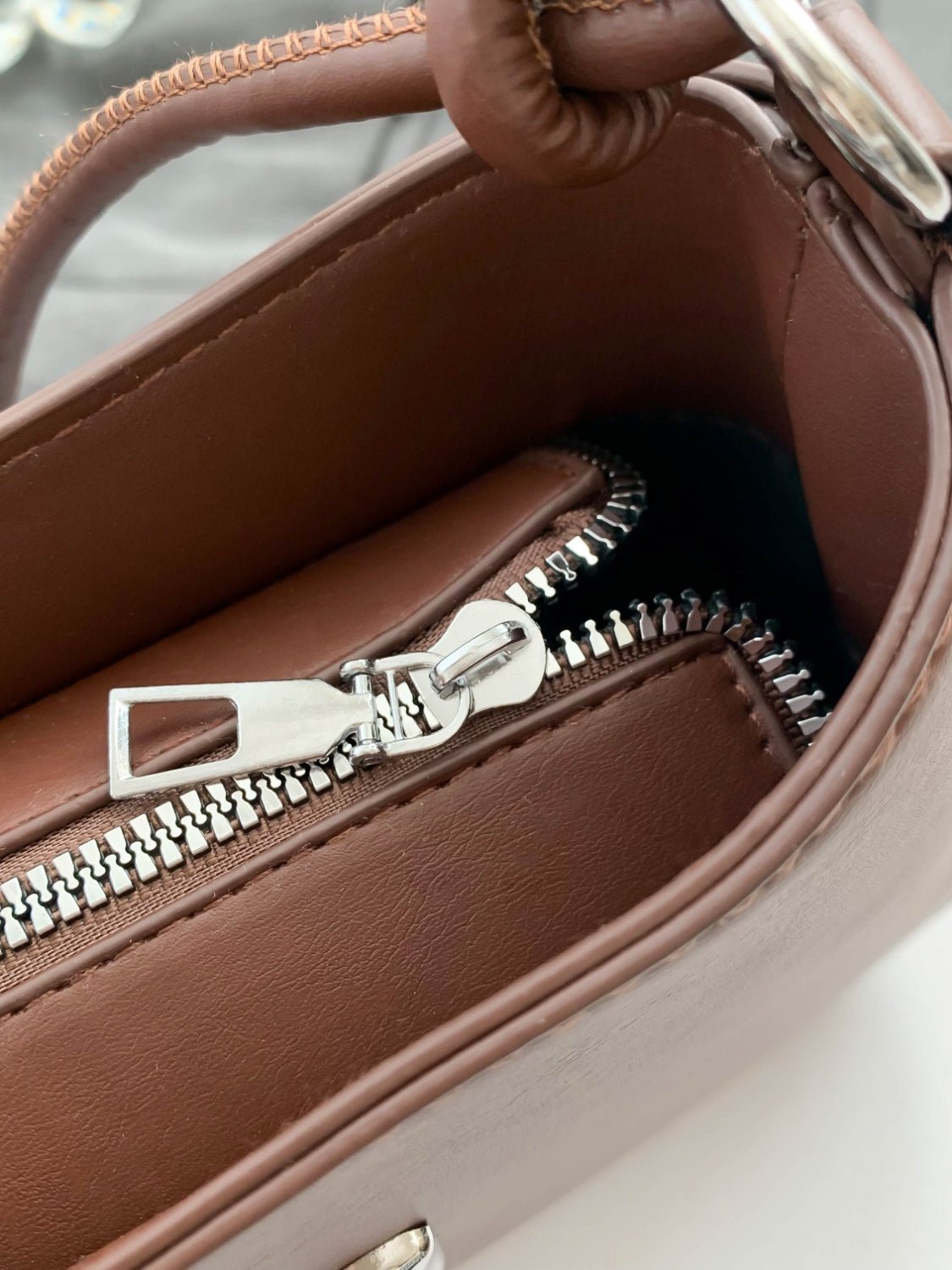 Bow - Detail PU Leather Knotted Strap Handbag - TNT Dress Co.