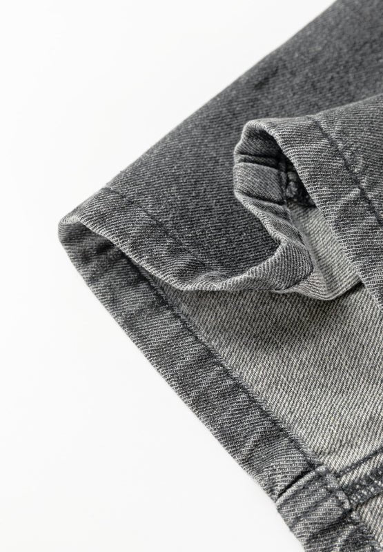 Wide Strap Button Down Denim Overall Dress - TNT Dress Co.