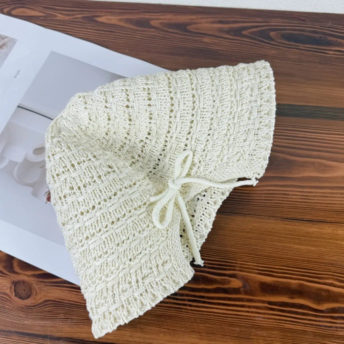 Crochet Hat with Drawstring - The Nicole - Tayan Dress Co.
