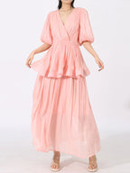 Mid Sleeve Maxi Dress - The Nicole - Tayan Dress Co.