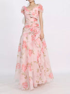 Short Sleeve Maxi Dress - The Nicole - Tayan Dress Co.